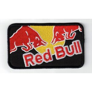 RedBull Energy Drink Black Formula One F1 Racing Team 4x2.5" Patch Iron / Sew-On